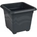 PLASTKON Hranatý květináč Quattro 50x50 cm antracit