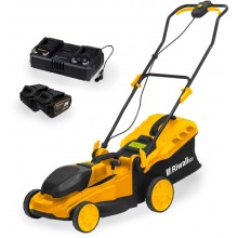 Riwall PRO RALM 4020i SET akumulátorová sekačka 40 V (2 x 20 V) + 2x 4 Ah baterie + duální rychlonabíječka 4,5 A , AM18E2601023B