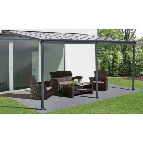Riwall PRO RMPP 16 x 10 Anthracite - hliníková pergola ( 5 x 3 m ) BW8-V2
