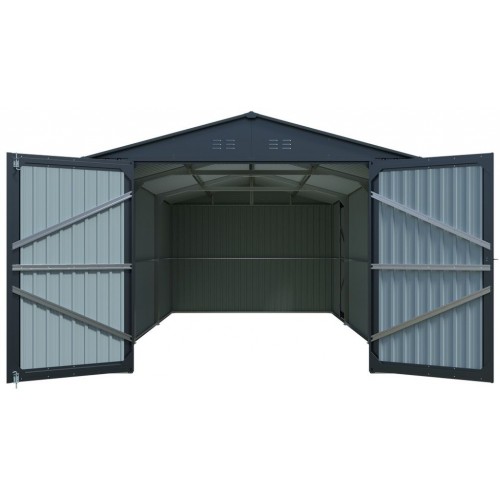 Riwall PRO RMCG 20x10 Anthracite - garáž 6 x 3 m se sedlovou střechou antracit CG-K2010