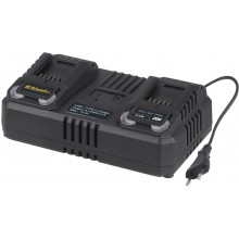 Riwall PRO RAC 420 TWIN dvojitá rychlonabíječka pro aku baterie 20 V (4,5 A) RACC00141