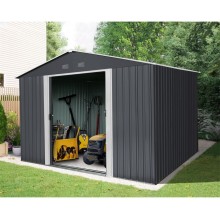 Riwall PRO RMSA 8x10 Anthracite - zahradní domek kovový 3 x 2,4 m SD-X0810-H170C-A