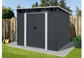 Riwall RMSP 9x8 Anthracite LUX - zahradní domek kovový 2,4 x 2,8 m T-PS0908-A