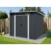 Riwall RMSP 9x8 Anthracite LUX - zahradní domek kovový 2,4 x 2,8 m T-PS0908-A