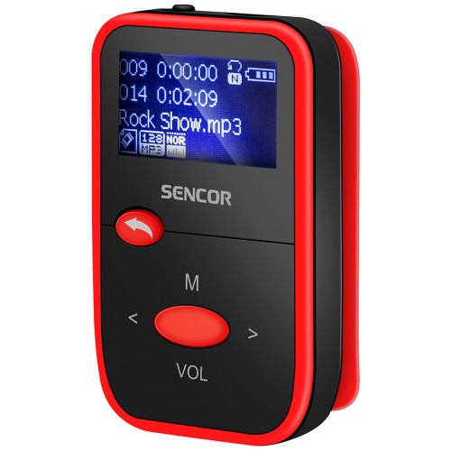 SENCOR SFP 4408 RD 8GB MP3 přehrávač 35053773 SENCOR SFP 4408 RD 8GB MP3 přehrávač 35053773