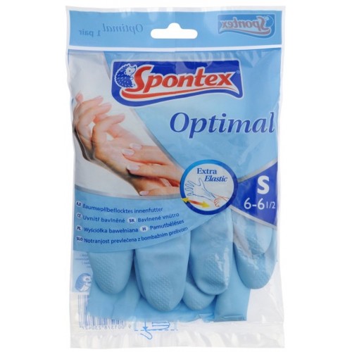 Spontex Optimal rukavice gumové 1 pár, velikost "S"