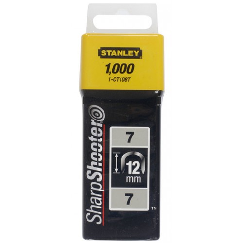 STANLEY 1-CT108T Spony kabelové 7CT100 - 12mm, 1000ks