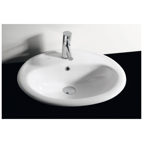 SAPHO CONTOUR TP220 Keramické umyvadlo 55x46cm, zápustné SAPHO CONTOUR TP220 Keramické umyvadlo 55x46cm, zápustné