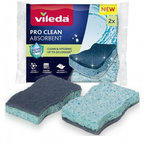 Vileda Pro Clean Viskózní houbička 2 ks pro efektivní čištění kuchyně 179700