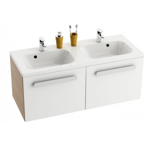 RAVAK Classic SD 1200 Skříňka pod dvojumyvadlo, cappuccino/bílá X000000964