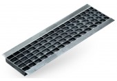 ACO Drain N100 - B125 rošt mřížkový 0,5 m, pozinkovaná ocel 06306
