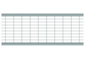 ACO Drainlock V/X100 - C250, mřížkový rošt Q+ 1,0 m, pozinkovaná ocel 132880