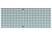 ACO Drainlock V/X200 - B125, rošt s podélnými U-profily 1,0 m, pozink. ocel 133629