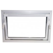 VÝPRODEJ ACO sklepní celoplastové okno s IZO sklem 80 x 40 cm bílá ROZBALENO!!