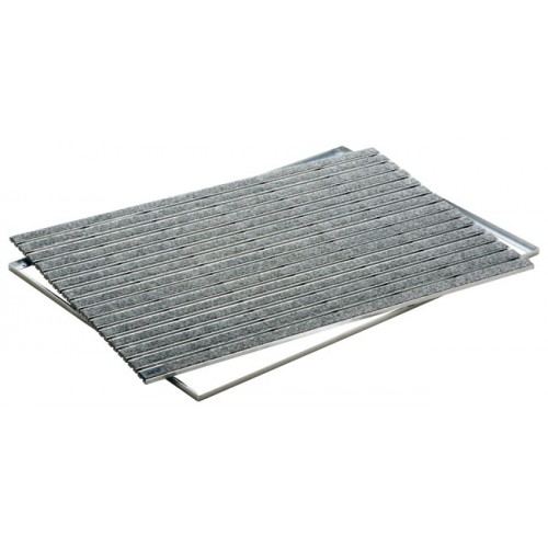 ACO Self Vario Indoor Rohožka 60 x 40 cm, AL profil, výplń plsť - šedá 37251
