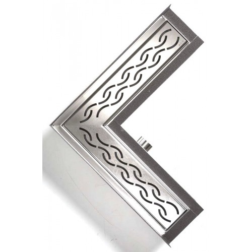 ACO ShowerDrain E designový rošt rohový, Chain 9010.56.19