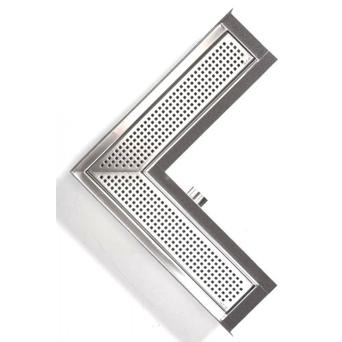 ACO ShowerDrain E designový rošt rohový, Quadrato 0153.97.02