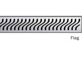 ACO ShowerDrain E odtokový rošt 1200 mm, design Flag 0153.73.73