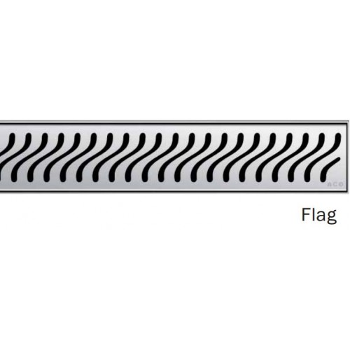 ACO ShowerDrain E odtokový rošt 900 mm, design Flag 0153.73.71