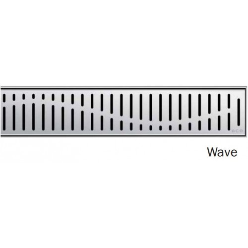 ACO ShowerDrain E odtokový rošt 1200 mm, design Wave 0153.73.46