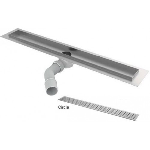 ACO ShowerDrain Self-line žlab s roštem 885 mm, Circle 9010.73.72