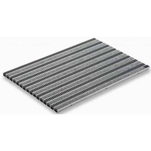 ACO Self Vario 2.0 Rips rohož 60 x 60 cm, plsť - sv.šedá + kazetový kartáč, AL 3008314