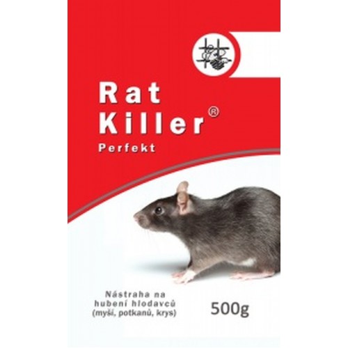 AgroBio RAT KILLER Perfekt návnada , jed pro hubení hlodavců 500 g