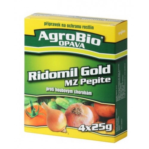 AgroBio RIDOMIL GOLD MZ Pepite proti houbovým chorobám, 4x25 g 003141
