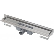 ALCAPLAST Flexible Podlahový žlab 750 mm pro perforovaný rošt ke stěně APZ4-750