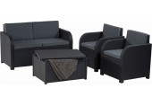 ALLIBERT MODENA Set zahradní s úložným stolem, grafit/šedá 17200463