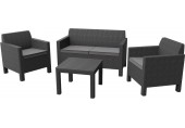 ALLIBERT ORLANDO Set zahradní, grafit/šedá 17202809
