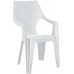 ALLIBERT DANTE zahradní židle s vysokým opěradlem, 57 x 57 x 89 cm, bílá 17187057