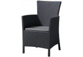 ALLIBERT IOWA zahradní židle, 62 x 60 x 89cm, grafit 17197853
