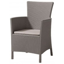 ALLIBERT IOWA zahradní židle, 62 x 60 x 89cm, Cappuccino 17197853