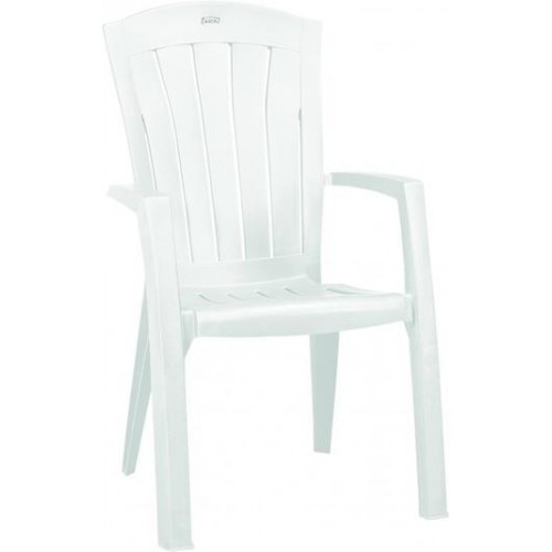 ALLIBERT SANTORINI Zahradní židle, 61 x 65 x 99 cm, bílá 17180012