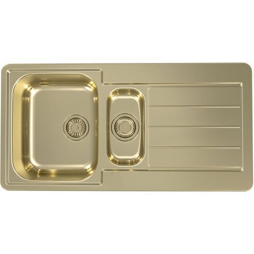 ALVEUS LINE 10 Monarch kuchyňský dřez, 980 x 500 mm, gold 1078566 ALVEUS LINE 10 Monarch kuchyňský dřez, 980 x 500 mm, gold 1078566