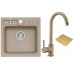 ALVEUS set dřez Niagara 20 granitový + krájecí deska + baterie Layla beige