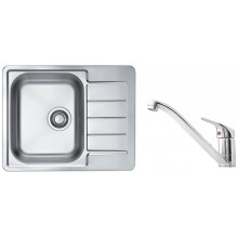 ALVEUS Set LINE 110 dřez nerezový 615x500 mm + baterie RIVIERA X chrom