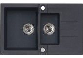 ALVEUS ROCK 70 kuchyňský dřez granitový, 780x480 mm, černá