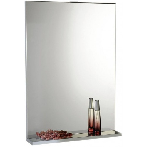 AQUALINE BETA zrcadlo s poličkou 60x80cm, bílá 57397