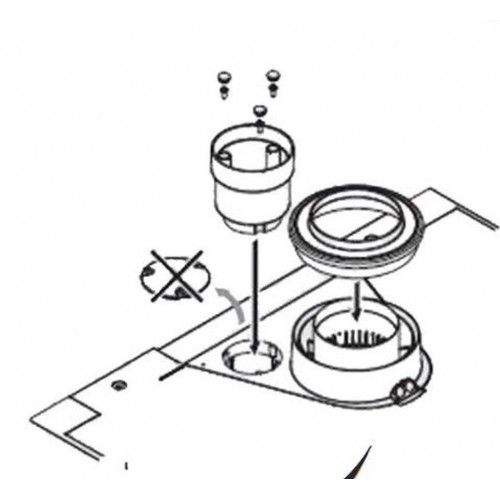 ARISTON Adaptér redukovaný pro dělený odtah spalin pr. 80/80 3123574
