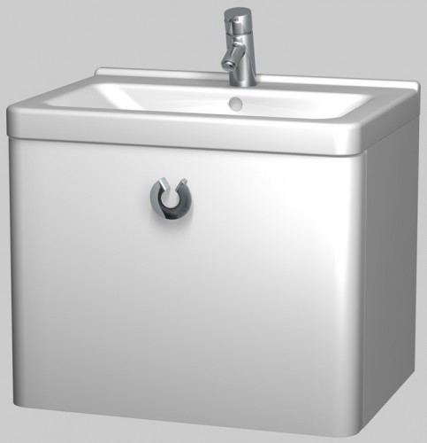 INTEDOOR ARKADE spodní koupelnová skříňka s keramickým umyvadlem AK65RG/01