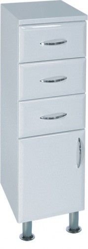 INTEDOOR AZZURRA nízká koupelnová skříňka na dvou nožičkách levá AZSN20LN/63