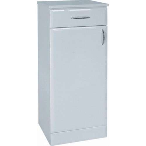 INTEDOOR AZZURRA nízká koupelnová skříňka na soklu levá AZSN35L/63