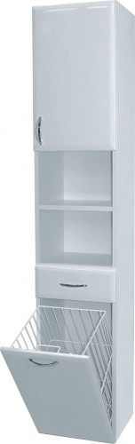 INTEDOOR AZZURRA vysoká koupelnová skříňka závěsná pravá AZSVP35PKZ/63
