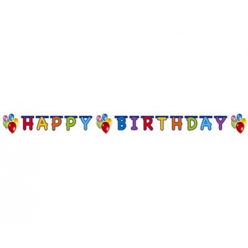 PROCOS Girlanda Happy Birthday Balloons 449724