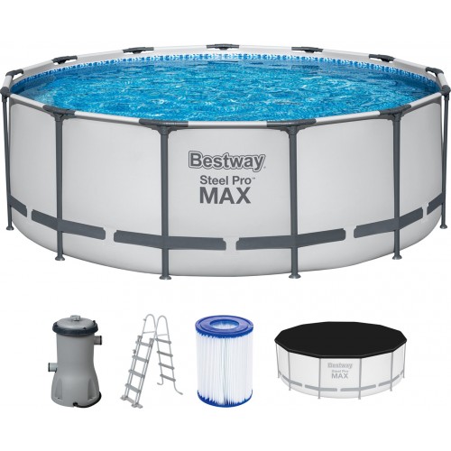 BESTWAY Steel Pro Max Bazén 396 x 122 cm, kartušová filtrace 5618W