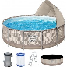BESTWAY Steel Pro Max Bazénový set 396 x 107 cm, kartušová filtrace + stínění 561FY