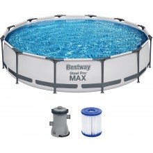 BESTWAY Steel Pro Max Bazén 366 x 76 cm, kartušová filtrace 56416