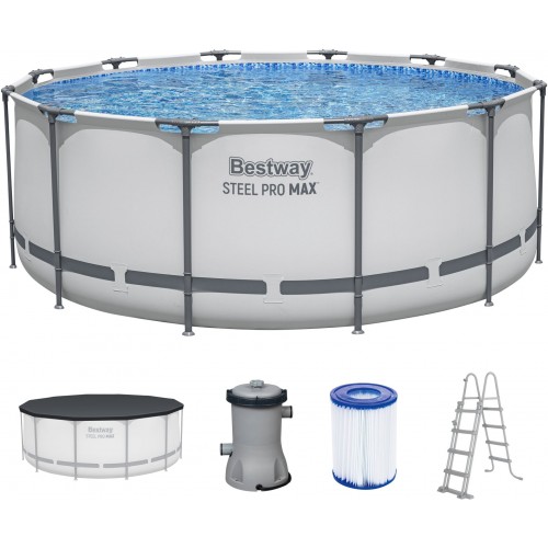 BESTWAY Steel Pro Max Bazén 366 x 122 cm, kartušová filtrace 56420